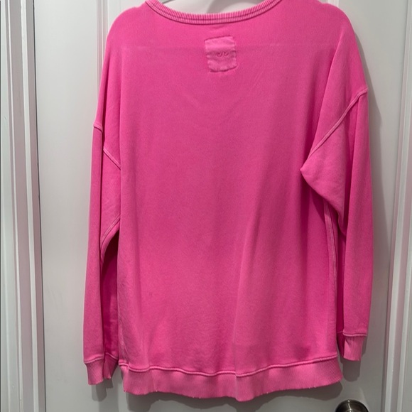 Aerie Bright Pink Sweatshirt - Picture 5 of 5